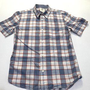 Boys Vans Checkered button down Shirt Size Large
